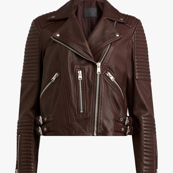All Saints Jackets & Blazers - NWT ALL SAINTS ESTELLA LEATHER JACKET